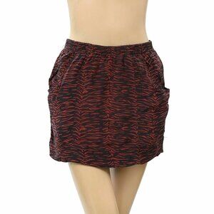 Soeurs Anthropologie Animal Printed Mini Skirt Pocket High Waisted S New 223040